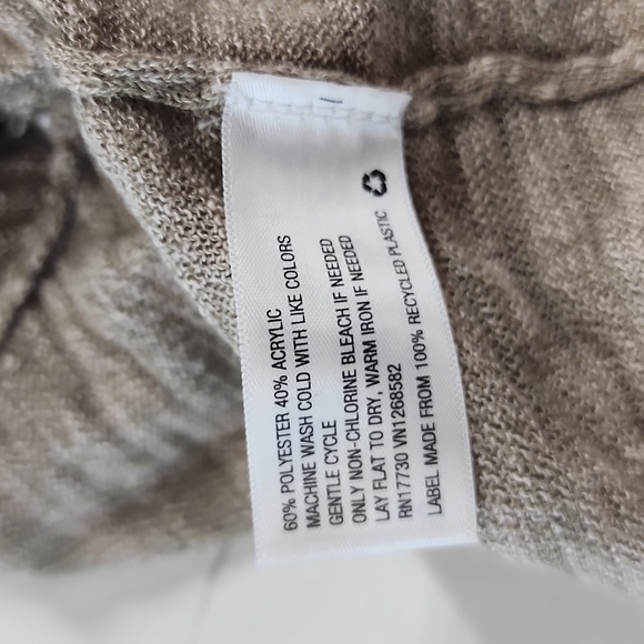 Knox Rose Crew Neck Brown Poncho Sweater Women's S/M - Picture 8 of 8